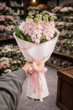 5’li Pembe Şebboy Buketi