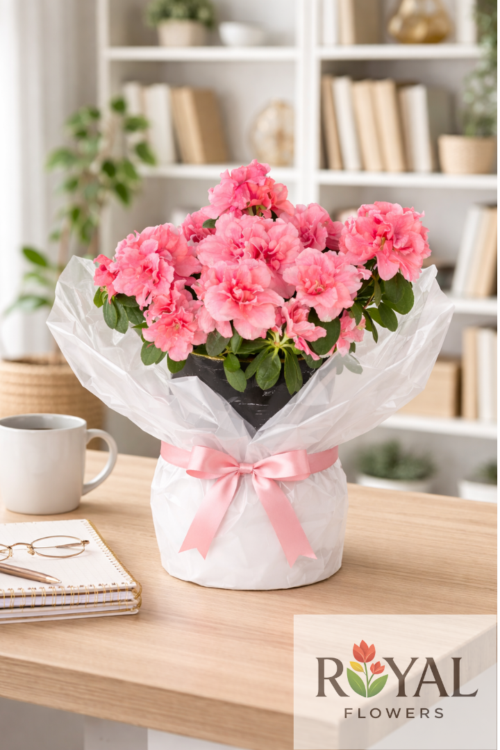 pembe açelya İthal Pembe Açelya Saksı Çiçeği 🌸 - Görsel 1