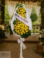 Sarı Gerbera Düğün ve Açılış Çelenk