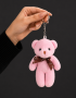 10 Cm Pembe Peluş Ayıcık Anahtarlık | Royal Flowers İzmir