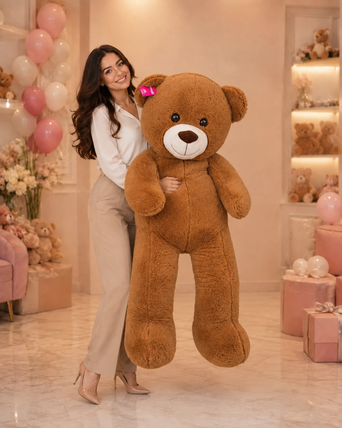 150 cm Büyük Boy Kahverengi Peluş Ayıcık 150 cm büyük boy kahverengi peluş ayıcık Royal Flowers İzmir