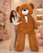 2 metre 200 cm dev boy premium kahverengi peluş ayıcık Royal Flowers İzmir