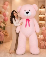 2 metre 200 cm dev boy premium pembe peluş ayıcık Royal Flowers İzmir