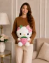 40 cm pembe çilekli pembe fiyonklu Hello Kitty peluş oyuncak Royal Flowers İzmir