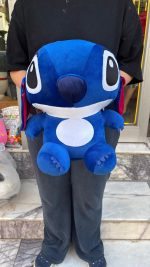 45 cm mavi Stitch peluş oyuncak Royal Flowers İzmir