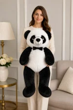 70 cm siyah beyaz panda peluş oyuncak Royal Flowers İzmir