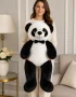 70 cm siyah beyaz panda peluş oyuncak Royal Flowers İzmir