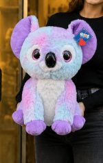 40 cm renkli mor mavi pembe koala peluş oyuncak Royal Flowers İzmir