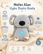 🐨💤 NEFES ALAN GRİ KOALA PELUŞ OYUNCAK – UYKU ARKADAŞI - Görsel 3