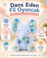 🐘🎵 DANS EDEN FİL OYUNCAK – ŞARKI SÖYLEYEN, TAKLİT EDEN VE MİKROFONLU PELUŞ FİL - Görsel 3