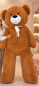 🧸👑🤎 2 METRE DEV BOY PREMIUM KAHVERENGİ PELUŞ AYICIK - Görsel 3