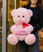 🧸🩷 45 CM PEMBE PELUŞ LITTLE PRINCESS   AYICIK - Görsel 3