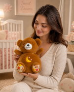 nefes alan kahverengi ayıcık peluş oyuncak uyku arkadaşı Royal Flowers Buca İzmir