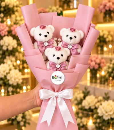 3lu-pembe-ayicik-buketi